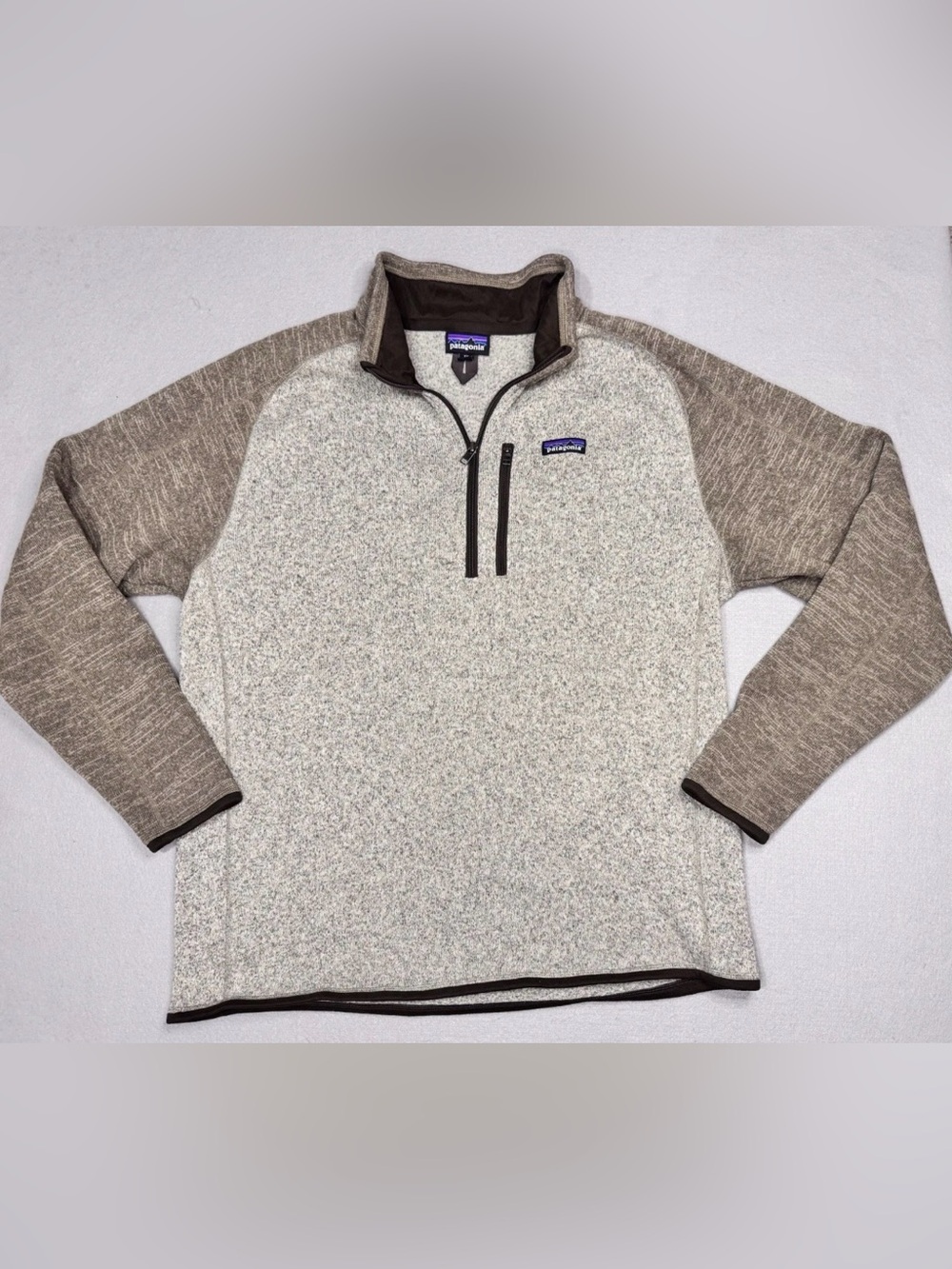 Patagonia Mens Better Sweater 1/4 Zip Fleece Pullover Jacket Two-Toned Size XXL